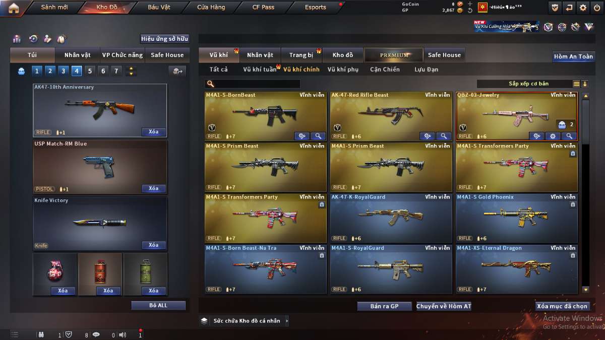 shop acc cf uy tin gia re